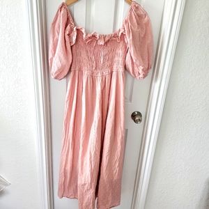 Pink Boho Dress